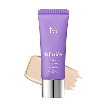 M Perfect Cover Serum BB Cream EX [SPF42/PA+++], 20ml , No. 21 Light Beige - Image 1