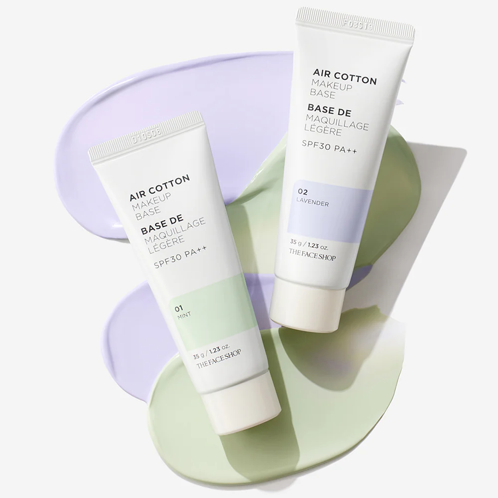 Air Cotton Makeup Base 02 Lavender - Image 4