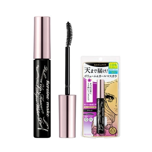 Heroine Make Volume Up Mascara Super Waterproof, 6g, 01 Deep Black, 1pack