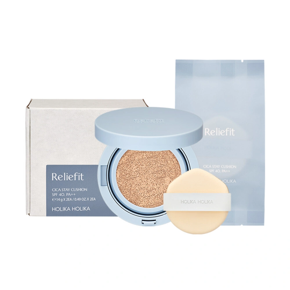 Reliefit Cica Stay Cushion [SPF40/PA++] + Refill - Image 1