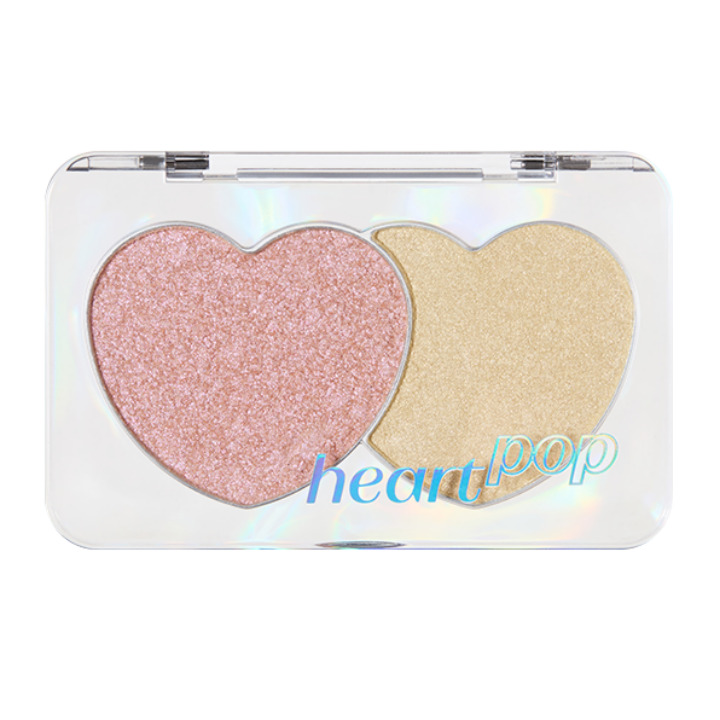 Heart Pop Duo Blusher, 7.5g, Envy Flashy, 1pack