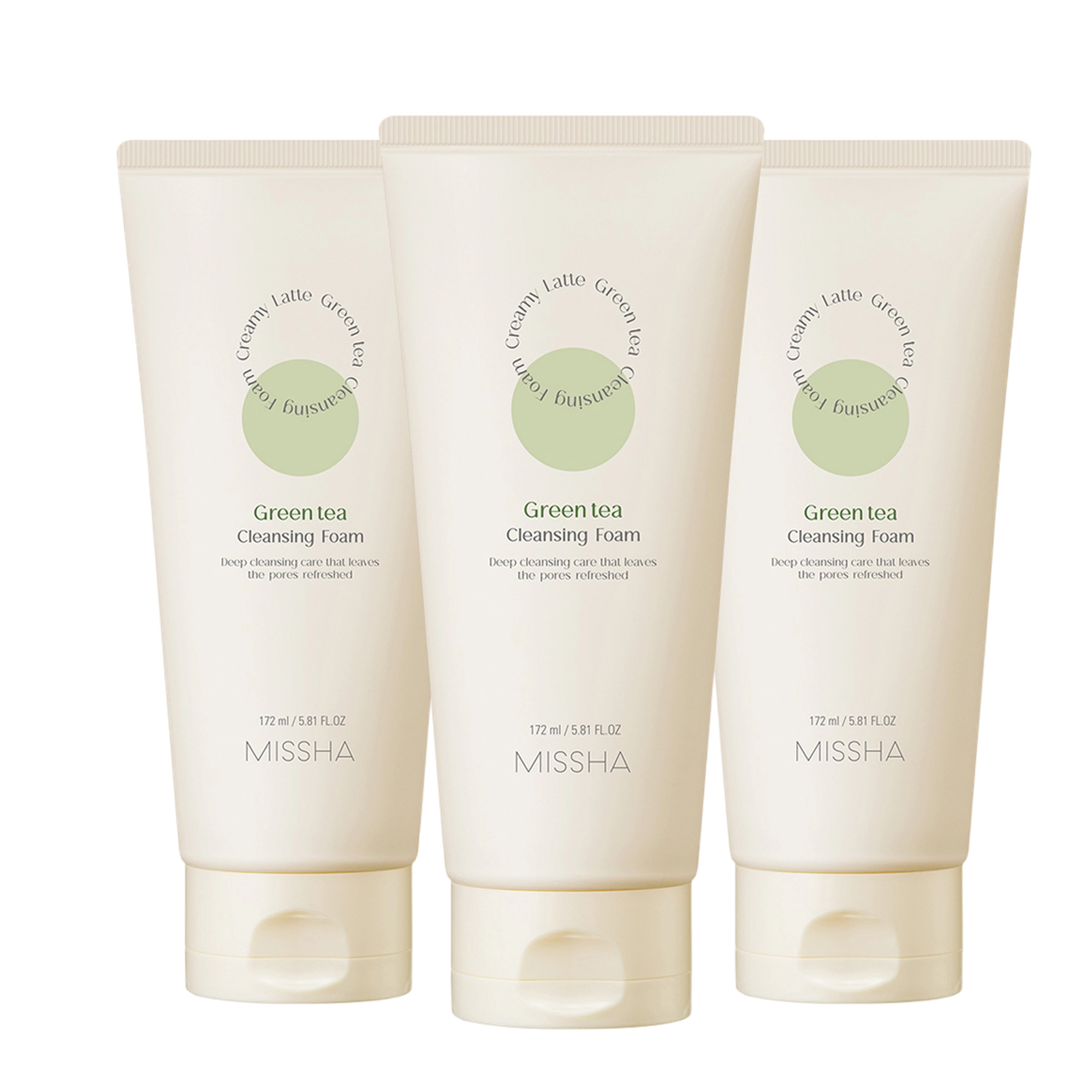 Creamy Latte Green Tea Cleansing Foam - Image 1