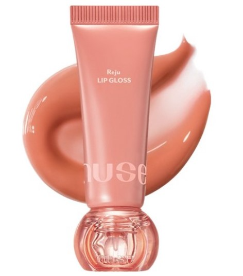 Reju Lip Gloss, 10.5g, 01 Oolong Peach, 1pack