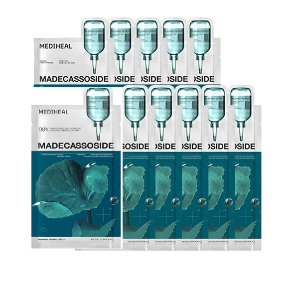Madecassoside Essential Mask Narbenreparatur, 24 ml x 11 Stück, 1 Packung - Image 1