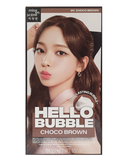 New Hello Bubble, 100g, 6N Choco Brown, 1pack - Image 1