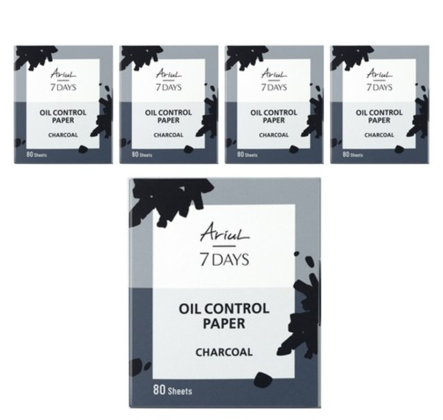 7 Days Oil Control Paper Charcoal