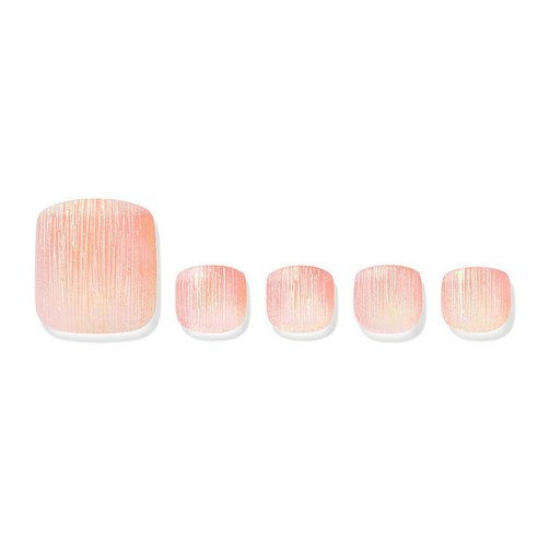 Magic Press Pedicure, 24ea, Pink Pleats, 1pack