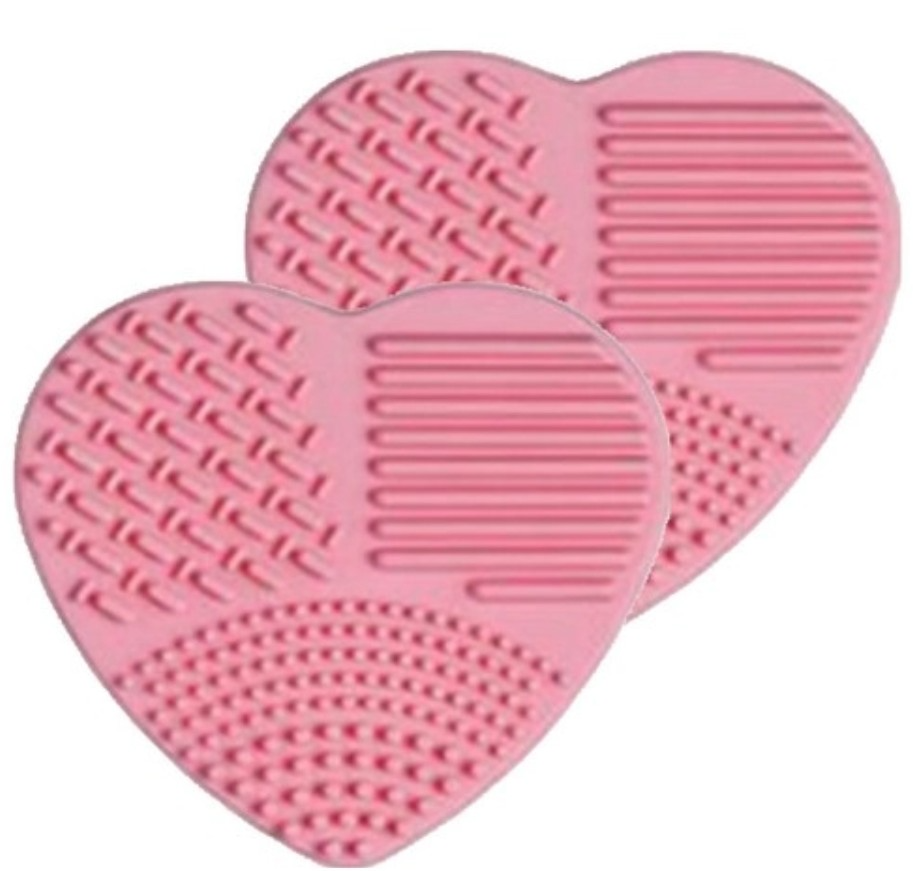 Brush Cleansing Mat, 2ea, Pink, 1pack