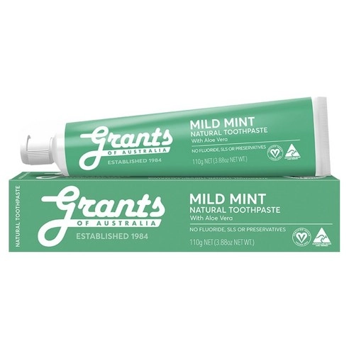 Mild Mint Natural Toothpaste (with Aloe Vera)