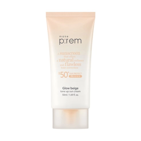 Glow Beige Tone Up Sun Cream, 50ml, 1pack