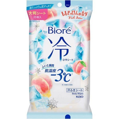 Cooling Body Sheet [Peach Soap Scent], 20ea, 1pack