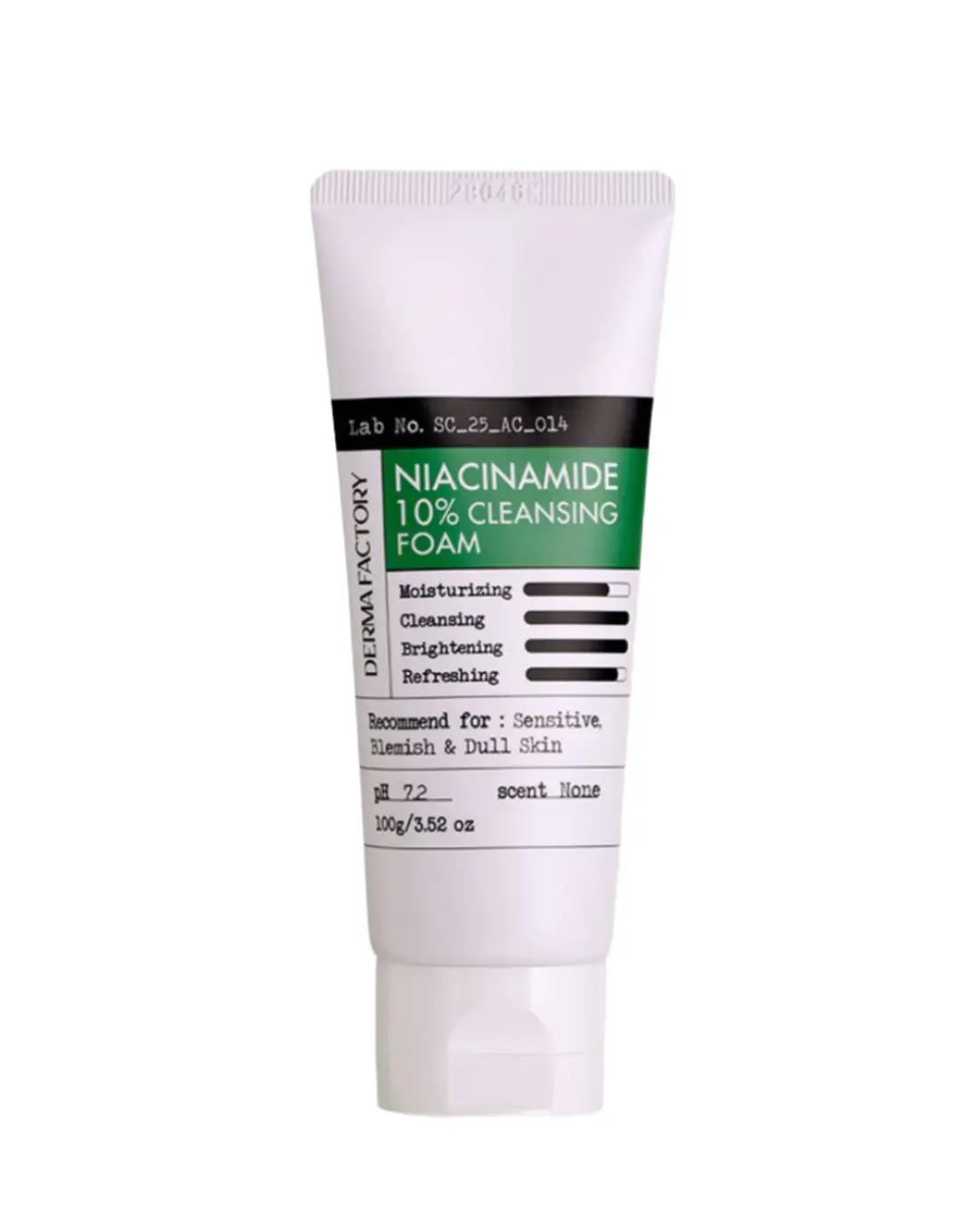 Niacinamide 10% Cleansing Foam, 100g, 1pack