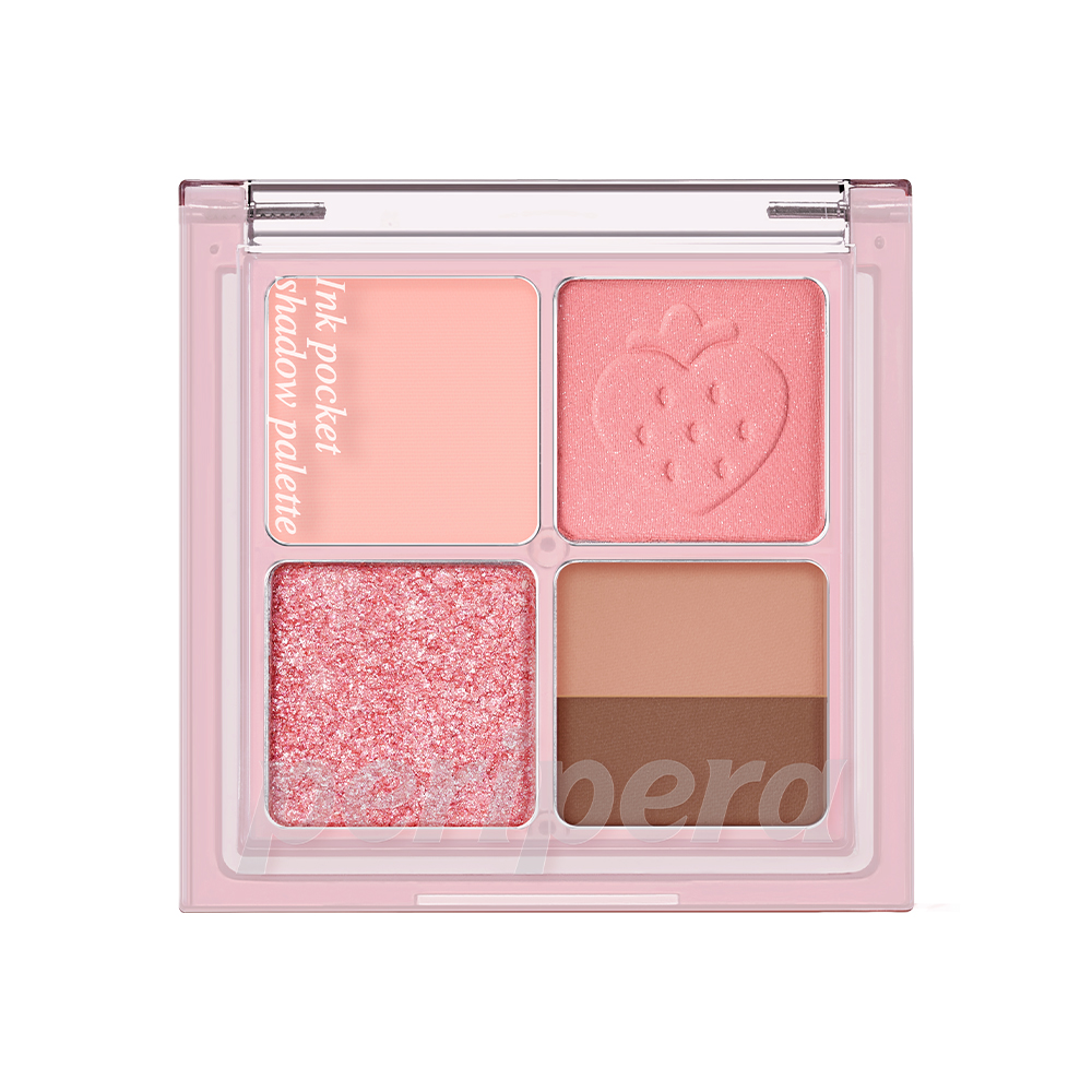 Ink Pocket Shadow Palette, 07 Spring Strawberries in the Sun, 1pack - Image 1