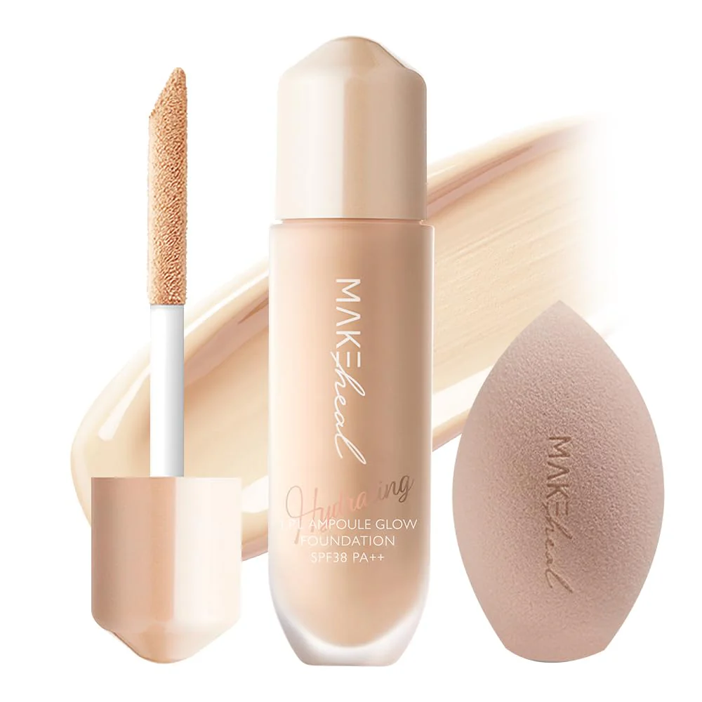 1.P.L Ampoule Glow Foundation [SPF38/PA++], 28g, 19N Purity, 1pack