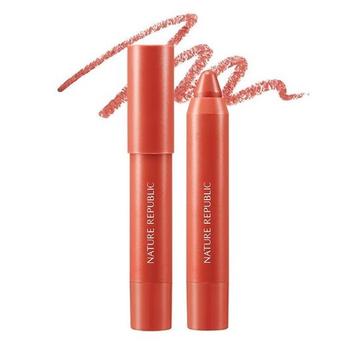 Eco Crayon Lip Velvet, 04 Chili Red, 1pack