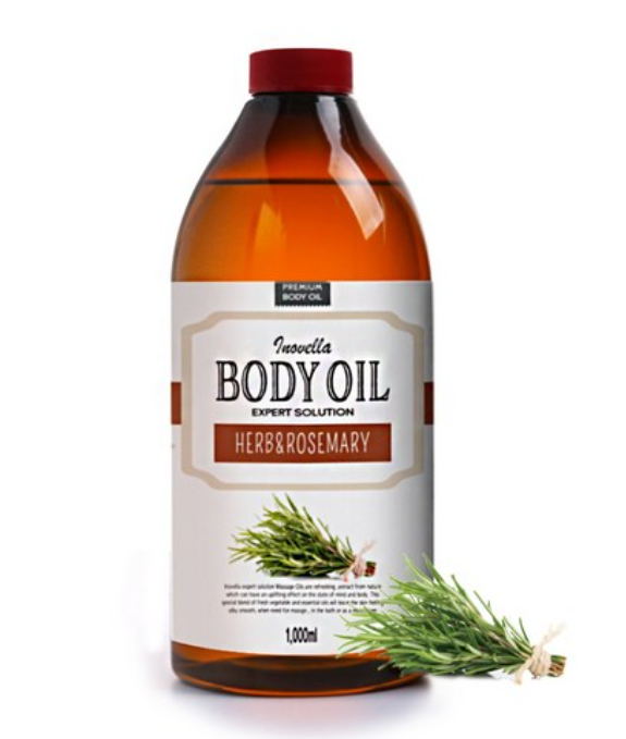 Herbal and Rosemary Extract Aroma Body Oil, 1000ml, 1pack