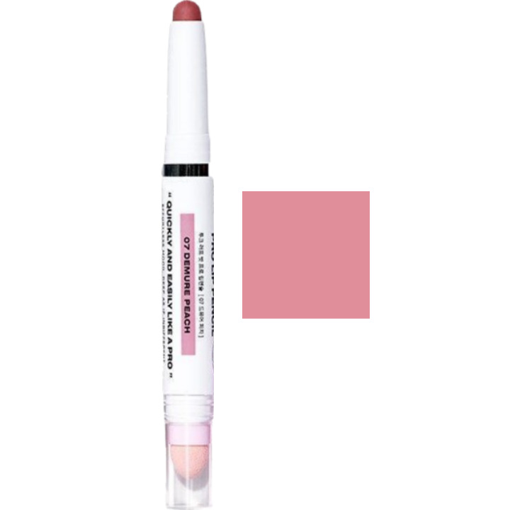 Rough But Pro Lip Pencil, 1.3g, 07 Demure Peach, 1pack