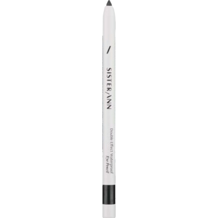 Double Effect Waterproof Eye Pencil, 0.5g, 01 Midnight Black, 1pack