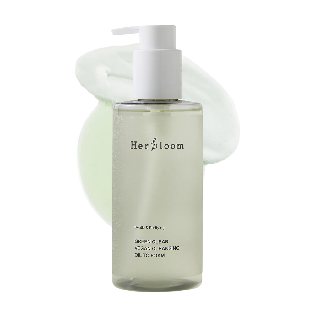 Green Clear Vegan Cleansing Oil to Foam