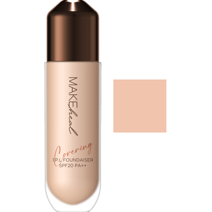 1.P.L Foundaiser Foundation [SPF20/PA++], 28g, 21C Peony, 1pack