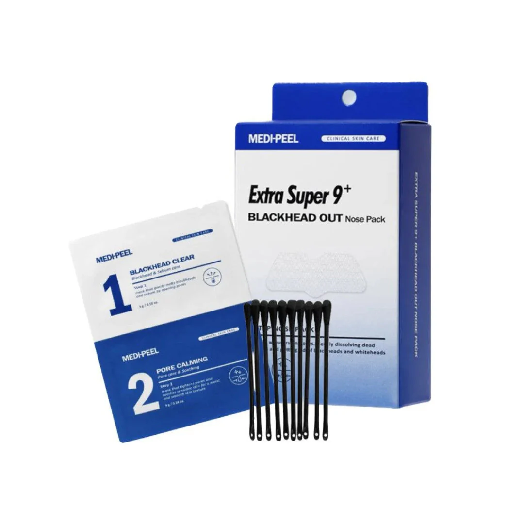 Extra Super 9 Plus Blackhead Out Nose Pack, 5ea, 1pack