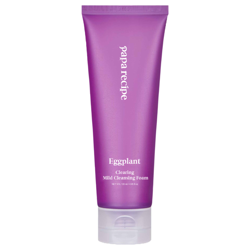 Eggplant Clearing Mild Cleansing Foam, 120ml, 1pack