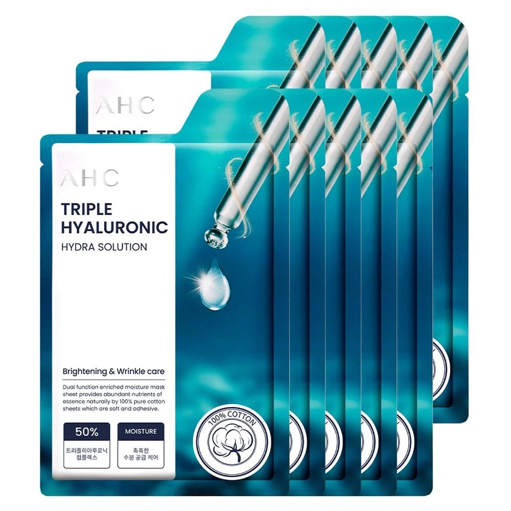 Triple Hyaluronic Hydra Solution Cotton Mask, 10ea - Image 1