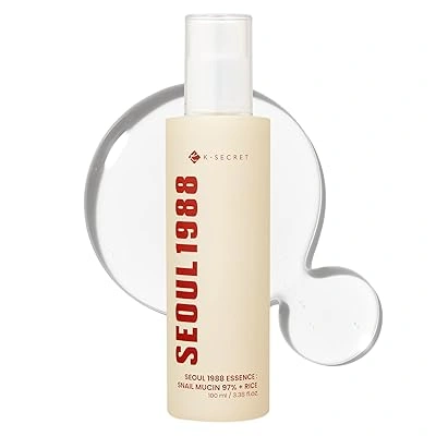 Seoul 1988 Essence: Snail Mucin 97% + Rice, 100ml