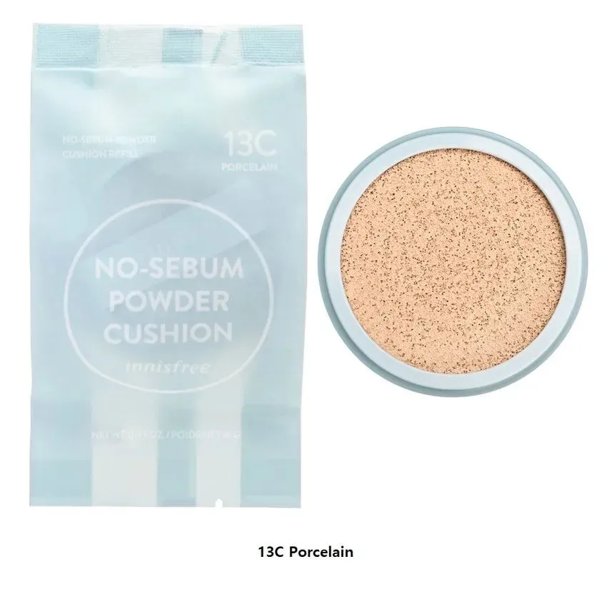 No-Sebum Powder Cushion Refill, 14g, 13C Porcelain - Image 2