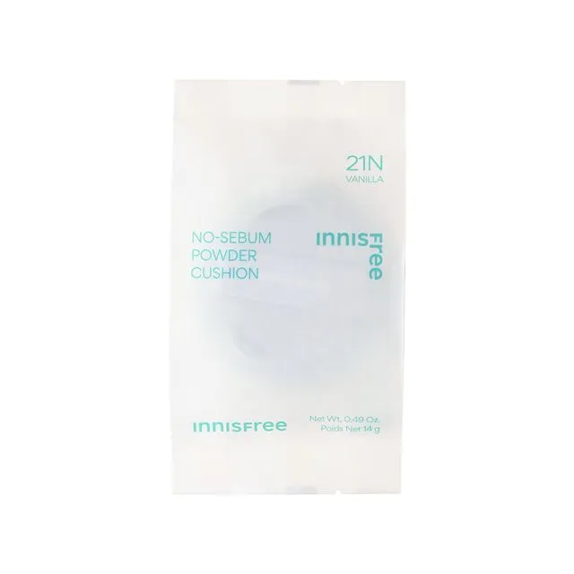 No-Sebum Powder Cushion Refill, 14g, 21N Vanilla - Image 1