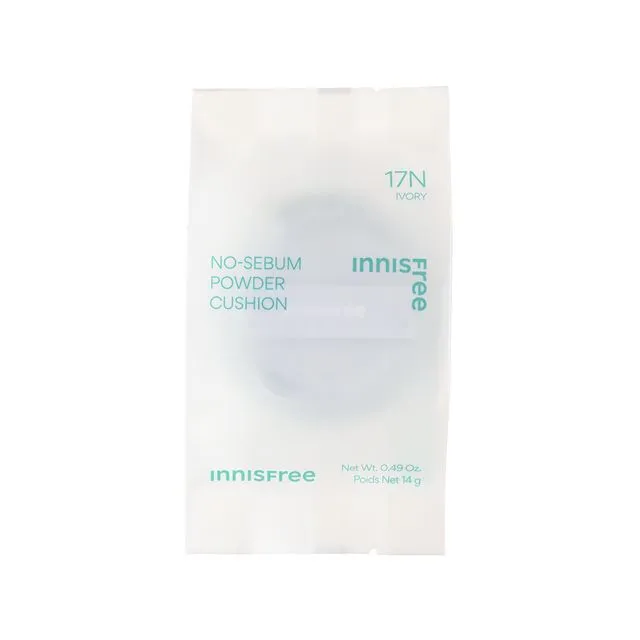 No-Sebum Powder Cushion Refill, 14g, 17N Ivory