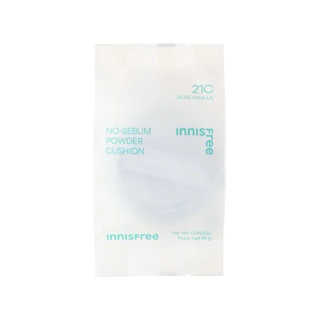 No-Sebum Powder Cushion Refill, 14g, 21C Rose Vanilla - Image 1