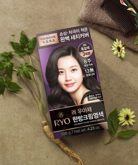 Nourishing Grey Hair Dye Cream, 3N Dark Brown - Image 2