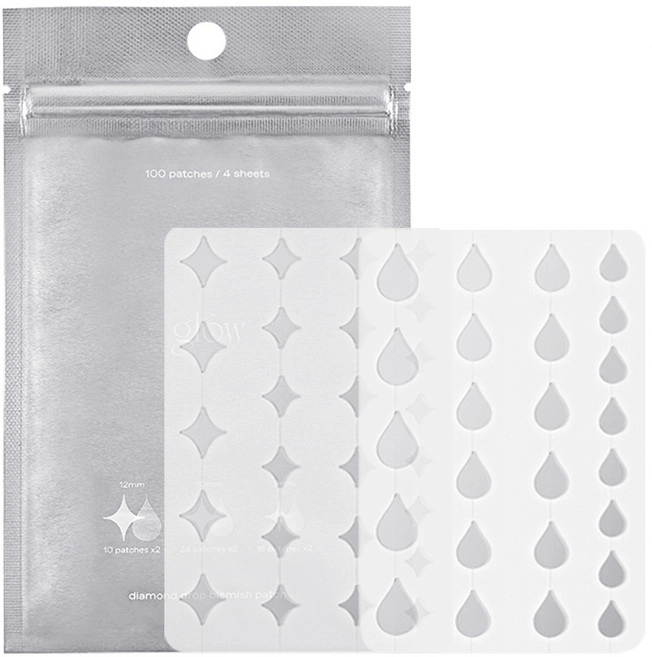 Diamond Drop Blemish Patch, 100ea, 1pack