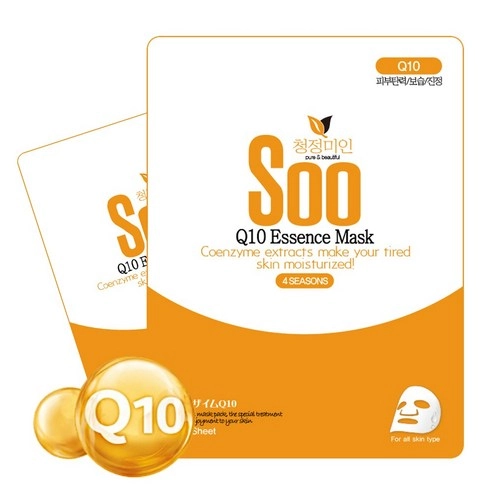 Soo Q10 Sheet Mask, 50ea