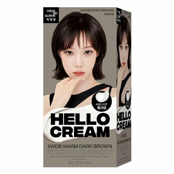 Hello Cream, 125g, 5WDB Warm Dark Brown, 1pack