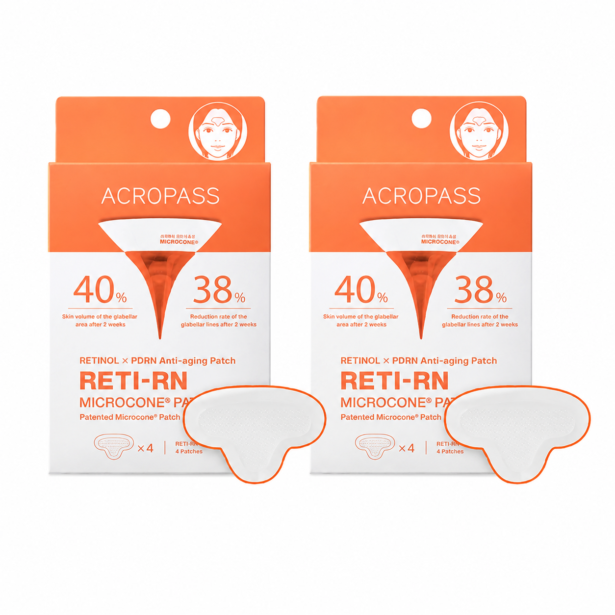 Retialen Microcone Patch [T-Shaped], 4ea+4ea