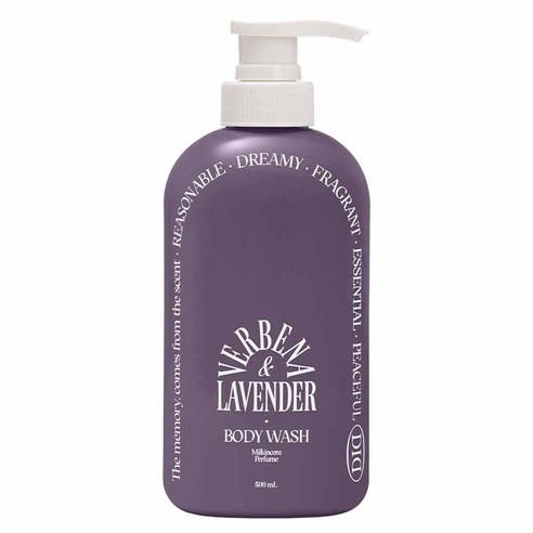 Milk-In-Cera Perfume Body Wash [Verbena Lavender], 500ml, 1pack