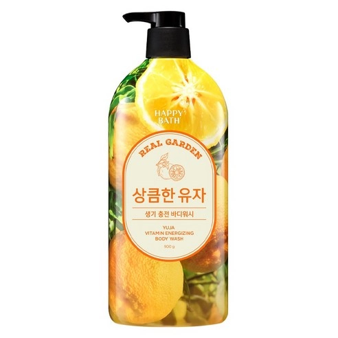 Real garden Yuja Vitamin Vitality Body Wash, 900g, 1pack