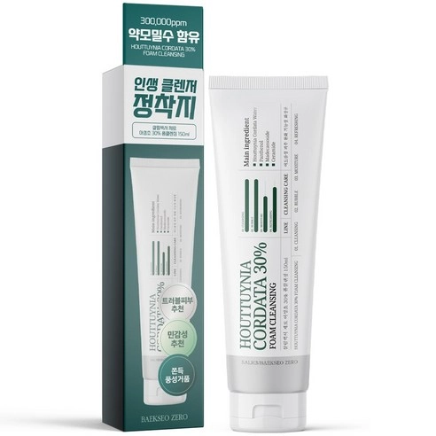 Zero Houttuynia Cordata 30% Foam Cleanser, 150ml, 1pack