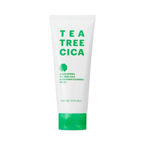 Green Derma Tea Tree Cica Acne Foam Cleanser, 150ml, 1pack - Image 1