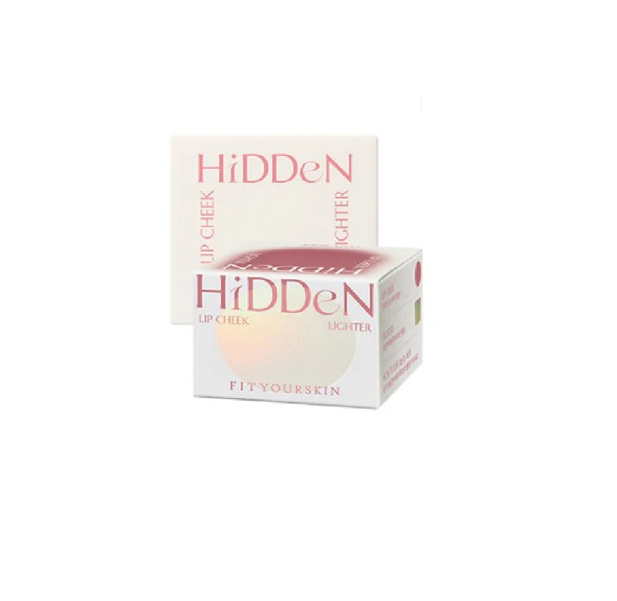 Lip Cheek Hidden Lighter & Lip Balm Hidden Lighter, 2.7g+2.3g, 01 Cozy Beige, 1pack