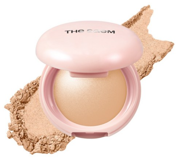 Glam Perfection Baked Highlighter, 5.5g, GD01 Golden Veil, 1pack - Image 1