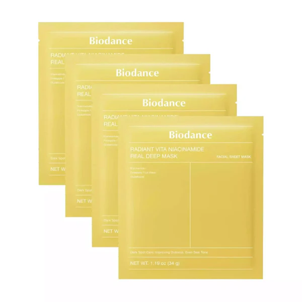 Radiant Vita Niacinamide Real Deep Mask, 4ea+4ea+4ea