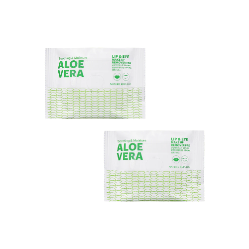 Soothing & Moisture Aloe Vera Lip & Eye Make Up Remover Pad, 30ea*2 - Image 1