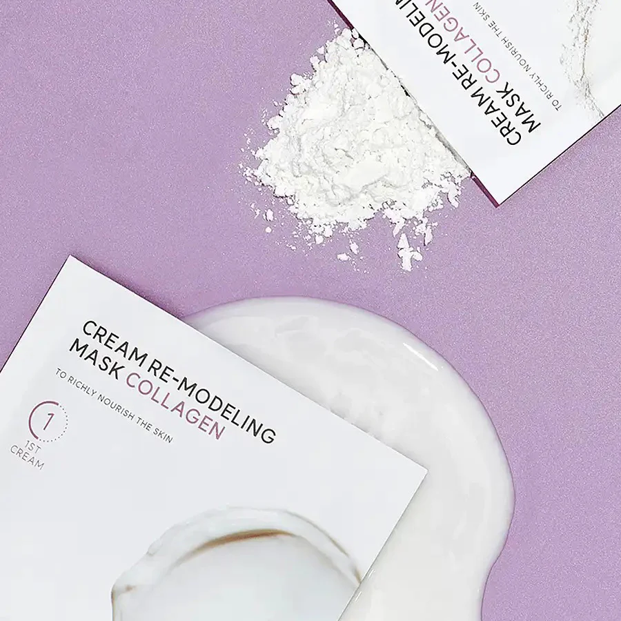 Cream Re-Modeling Mask Collagen, 5ea - Image 3