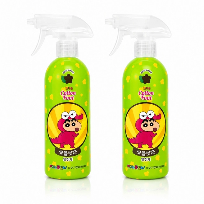 Shinchan Edition Cotton Foot Shampoo [Mint Choco], 385ml+385ml - Image 1