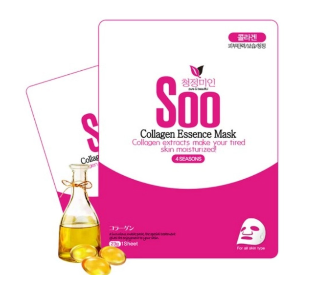 Soo Collagen Sheet Mask, 100ea