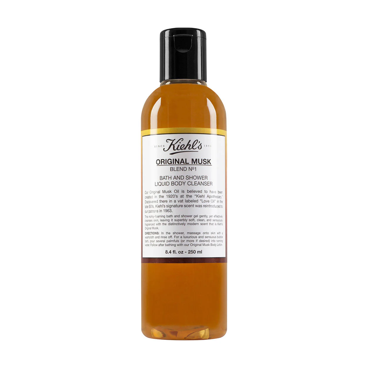 Original Musk Bath and Shower Liquid Body Cleanser, 250ml, 1pack