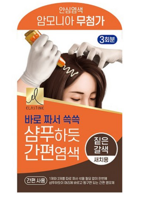 Shampoo-like Easy Dyeing, 60g, Dark Brown, 1pack